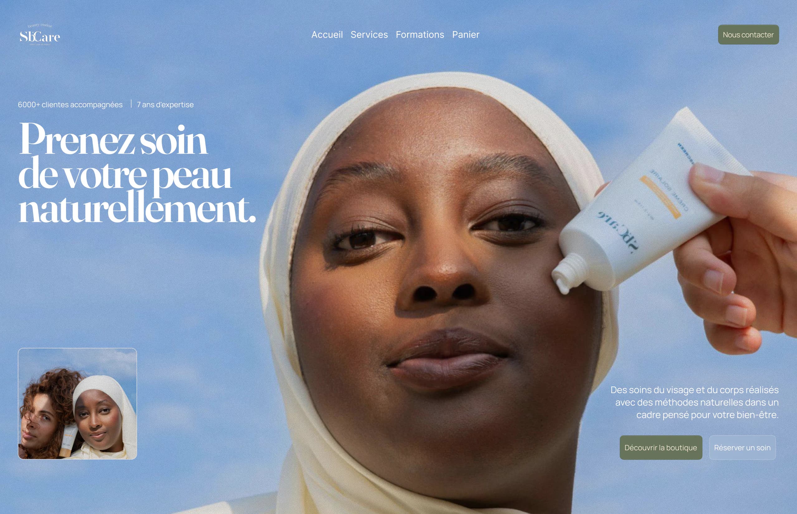 Nouvelle page d’accueil SBcare